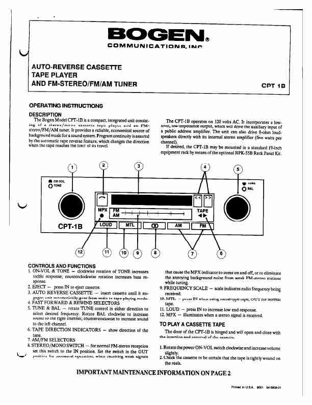 Bogen Cassette Player CPT 1B-page_pdf